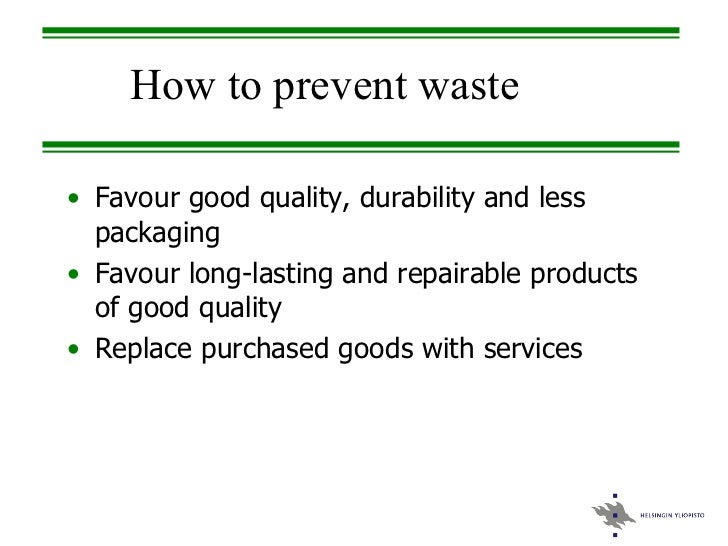 Disposal Of Waste Material