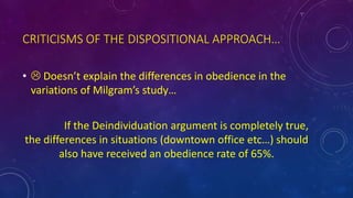 Dispositional Approach Example Dispositional factors | PPTX