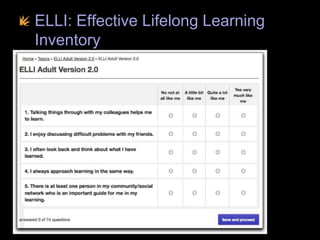 ELLI: Effective Lifelong Learning
Inventory
 
