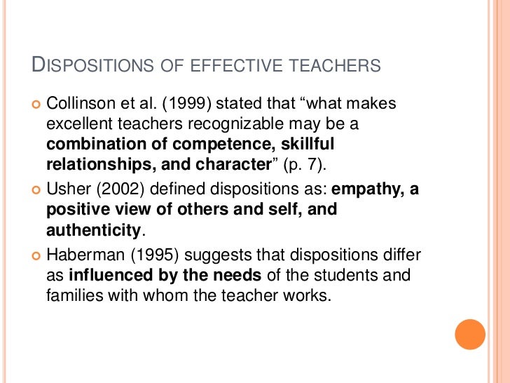 Dispositions of a teacher leader ppt