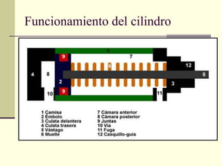 Funcionamiento del cilindro