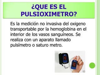 Para qué sirve un pulsioxímetro?