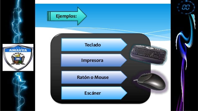 Dispositivos de entrada, almacenamiento, procesamiento y salida