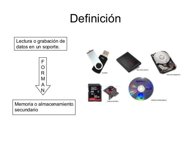 Dispositivos de almacenamiento