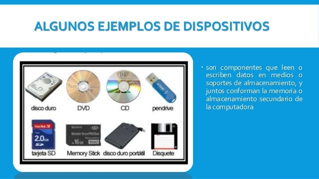 Dispositivos de almacenamiento