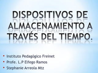 •   Instituto Pedagógico Freinet
•   Profe. L.P Elfego Ramos
•   Stephanie Arreola Mtz
 