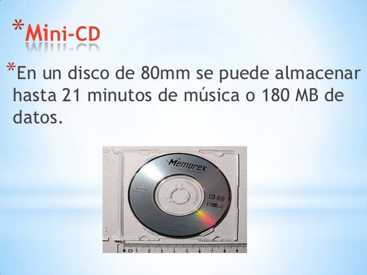 Dispositivos de almacenamiento cd