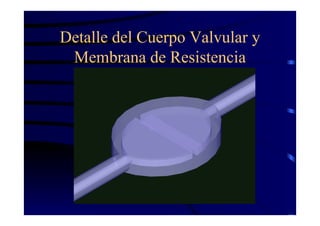 Detalle del Cuerpo Valvular y
Membrana de Resistencia
 