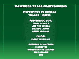 Dispositivos de entrada