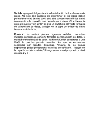 Dispositivos de networking