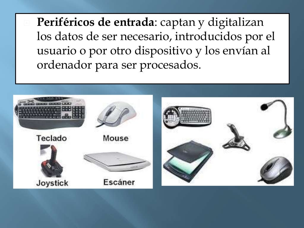 Dispositivos periféricos de entrada, salida y mixtos