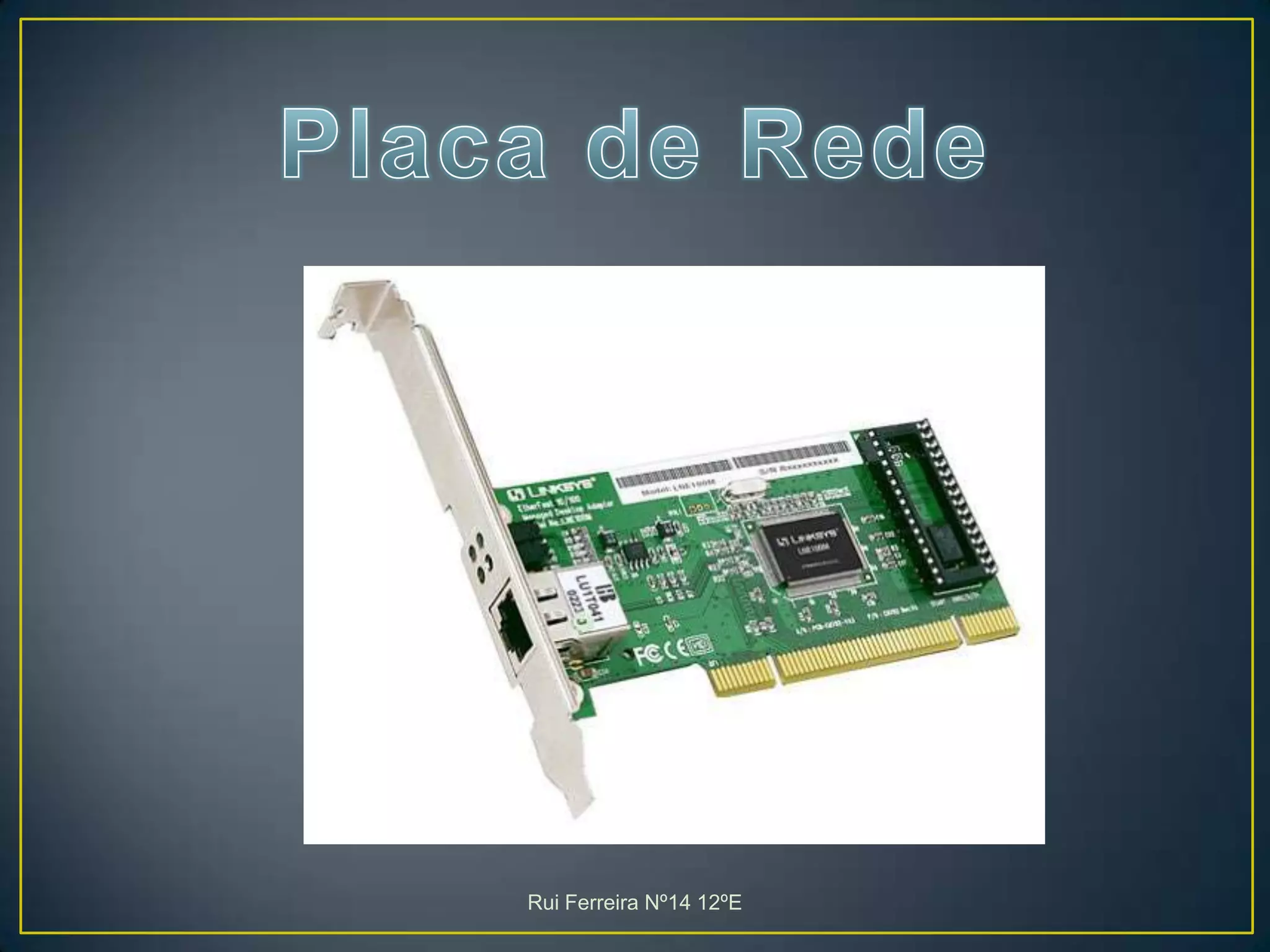 Placa de RedeRui Ferreira Nº14 12ºE