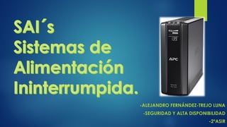 -ALEJANDRO FERNÁNDEZ-TREJO LUNA

-SEGURIDAD Y ALTA DISPONIBILIDAD
-2ºASIR

 