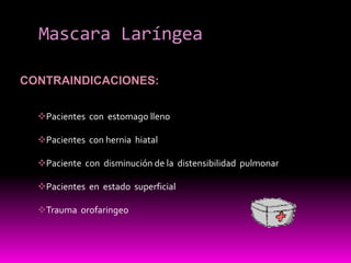 Mascara Laríngea 19811987 U.K1990 U.S.A1993 U.K  30% 2002 U.K 65%2140 citaciones“ Theaimwastoform a directconnectionwiththepatient´sairwaywhichmightaffordgreatersecurity  and  conveniencethattheface –mask “