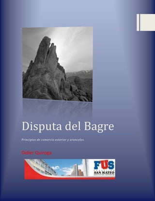 Disputa del Bagre
Principios de comercio exterior y aranceles.

Didier Quiroga

CC

 