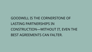 Without Faltering Construction Dispute Management Framework | PPTX