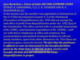 Instant Disqualification disqualifications of the legislators Students.pptx