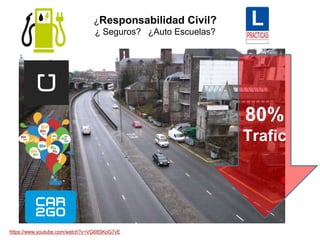 ¿Responsabilidad Civil?
¿ Seguros? ¿Auto Escuelas?
80%
Trafic
https://www.youtube.com/watch?v=VG68SKoG7vE
 