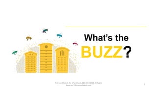 What’s the
BUZZ?
ProFound Talent, Inc | Terri Davis, CEO | (C) 2019 All Rights
Reserved | Profoundtalent.com
1
 