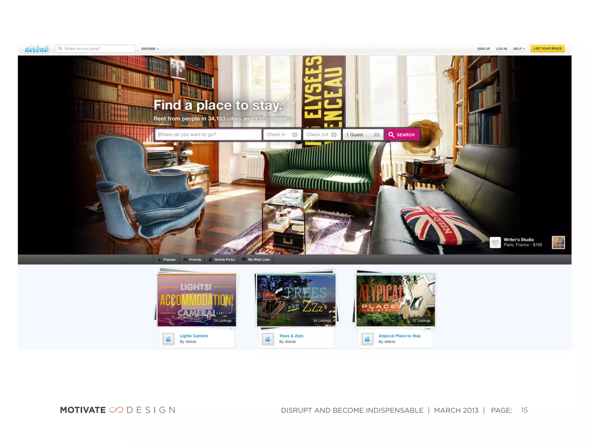 DISRUPT AND BECOME INDISPENSABLE | MARCH 2013 | PAGE:   15
 