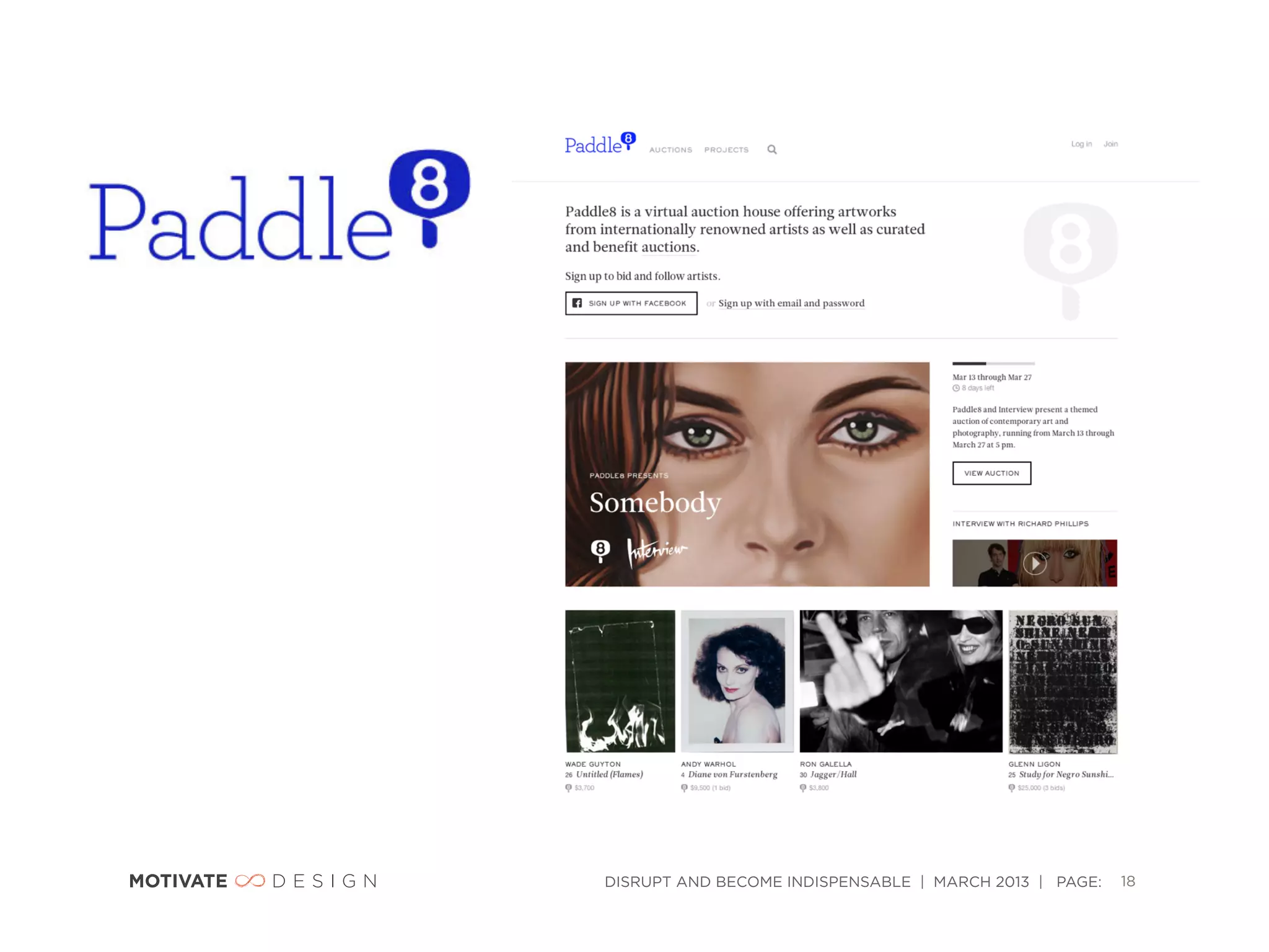 DISRUPT AND BECOME INDISPENSABLE | MARCH 2013 | PAGE:   18
 