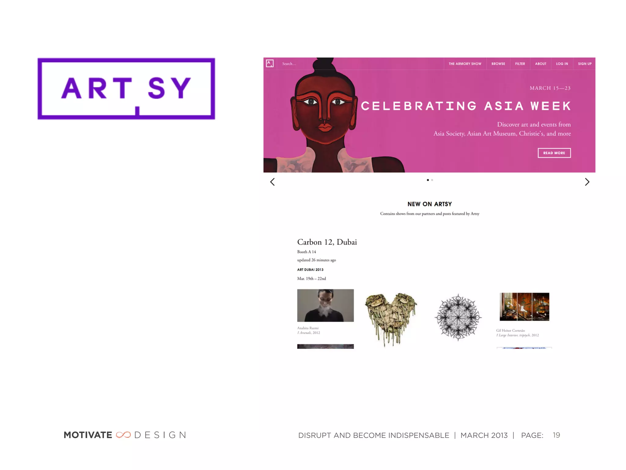 DISRUPT AND BECOME INDISPENSABLE | MARCH 2013 | PAGE:   19
 