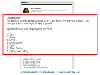 @therobnixon | www.robnixon.com | www.mypanalytics.com
 