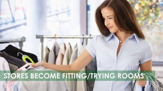 STORES BECOME FITTING/TRYING ROOMS 
 