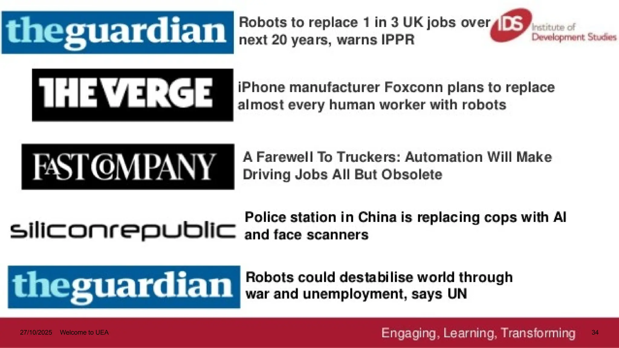 27/10/2025 Welcome to UEA 34
 