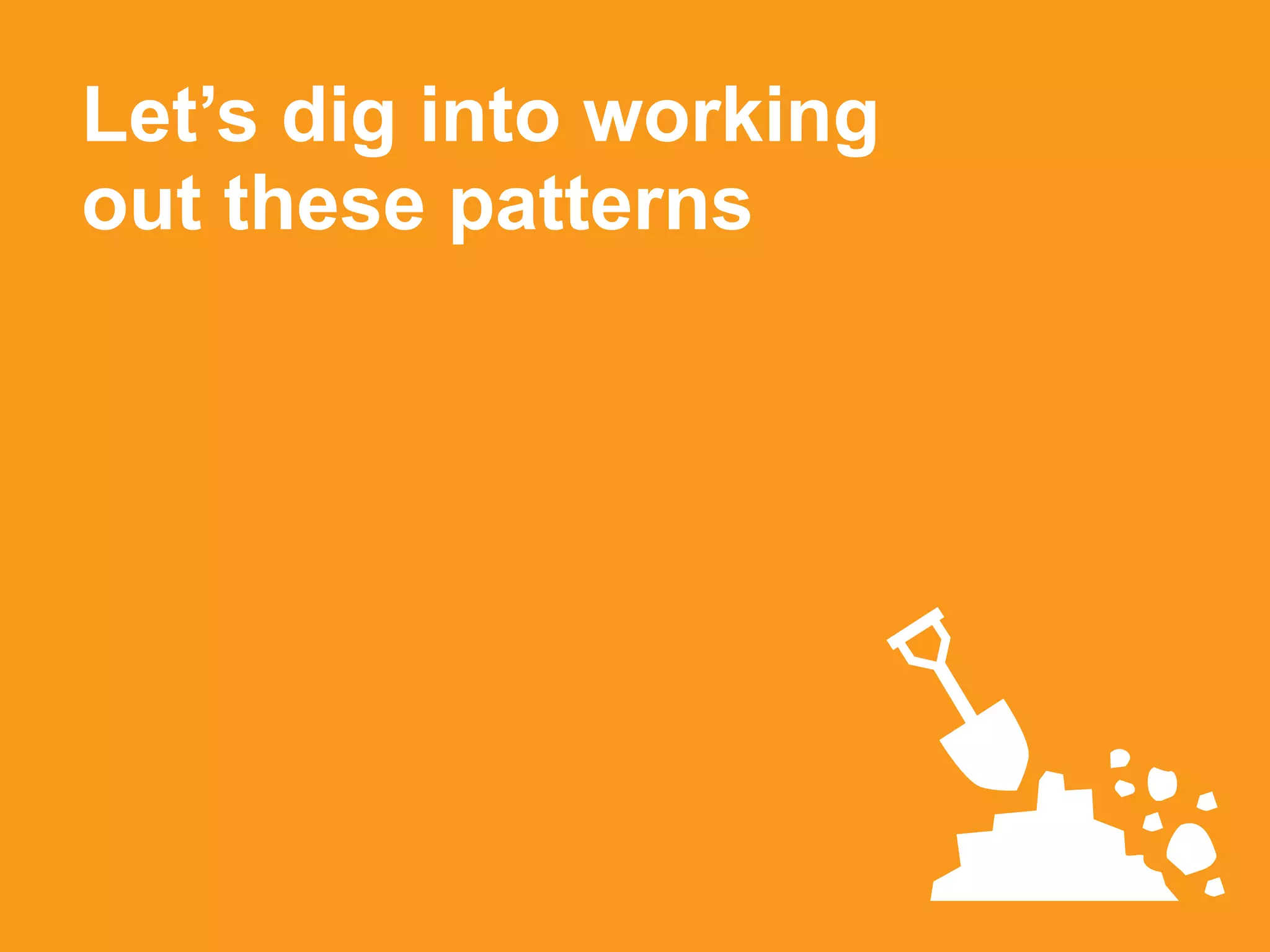 Let’s dig into working
out these patterns
platformrevolution.com
 