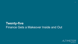 64
Twenty-five
Finance Gets a Makeover Inside and Out
 