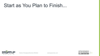 Proprietary and ConfidentialProprietary and Confidentialstartupsecrets.comGame-Changing Business Models
Start as You Plan to Finish...
81
 