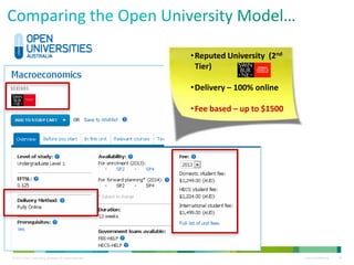 © 2013 Cisco Consulting Services. All rights reserved. Cisco Confidential 18
•Reputed University (2nd
Tier)
•Delivery – 100% online
•Fee based – up to $1500
 