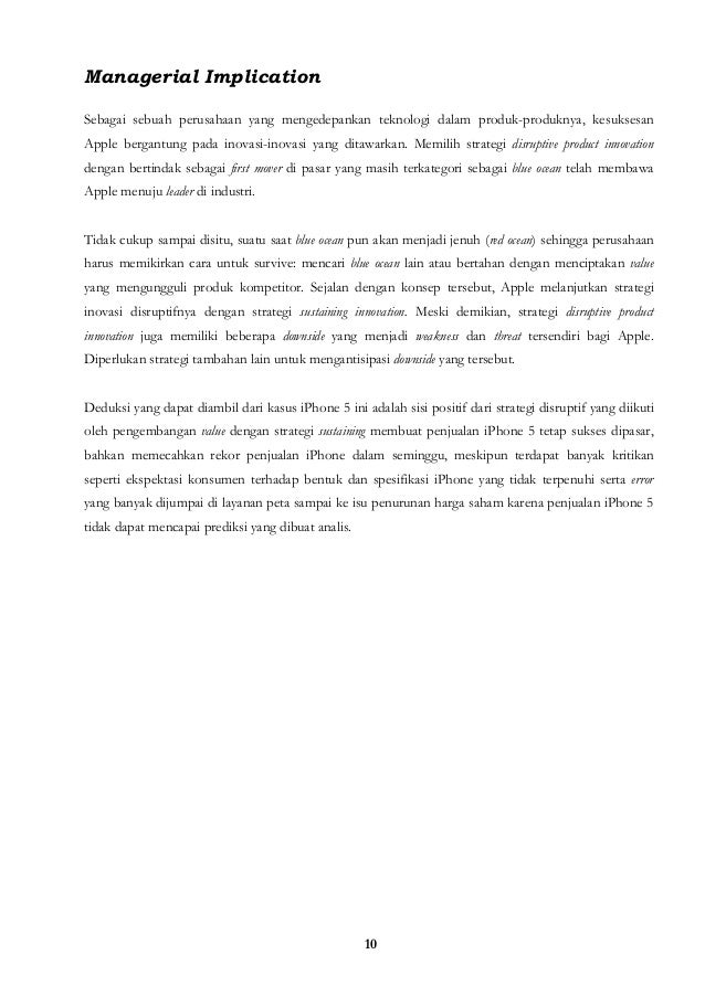 Disruptive product innovation strategy ; kasus iphone, www 