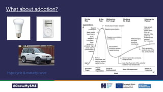 What about adoption?
Hype cycle & maturity curve
 