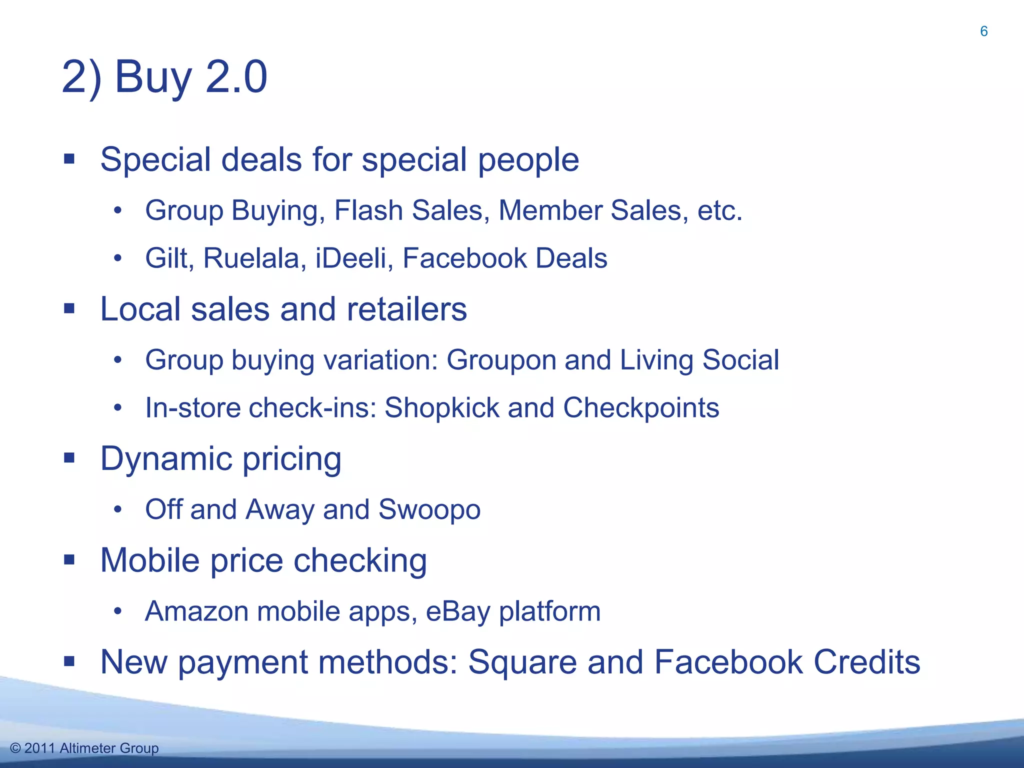 Does it shift power from one player to another?“How personal relationships, individual opinions, powerful storytelling and social capital are helping brands…become more believable.”1) Likenomics (credit to RohitBhargava)4Understand the supply, demand, and thus, value of Likes as social currencySee http://bit.ly/rohit-likenomics for Rohit’s take