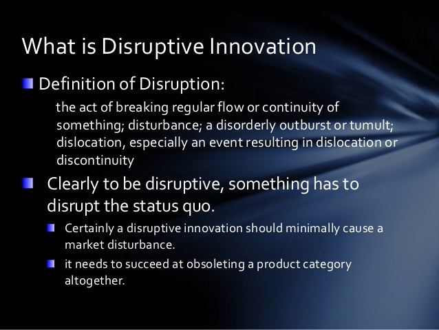 disruptive technology definition