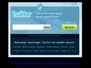 http://twitterforteachers.wetpaint.com/page/Twitter+in+the+Classroom