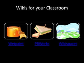 Wikis for your Classroom