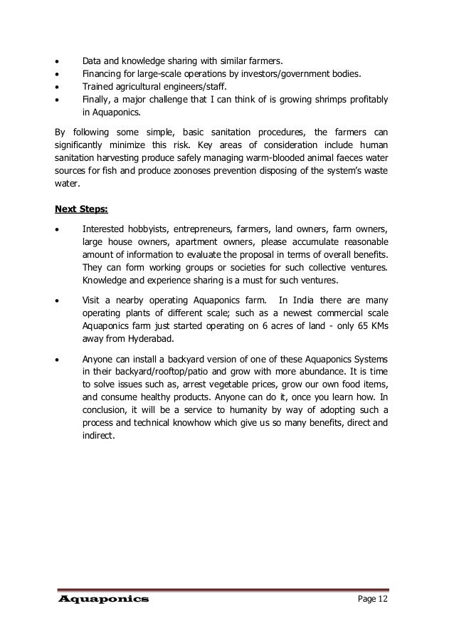 disruptive technology aquaponics - read this document to