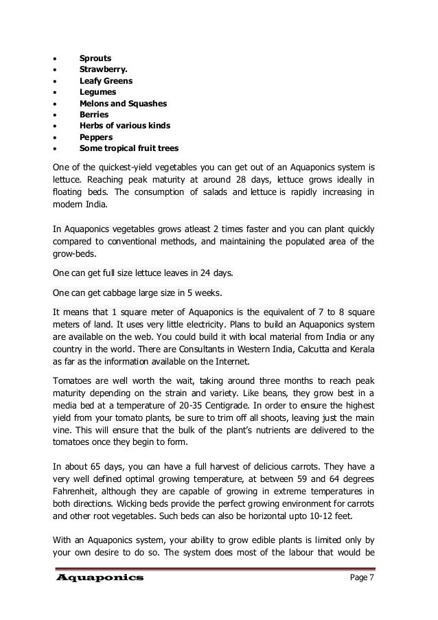 disruptive technology aquaponics - read this document to