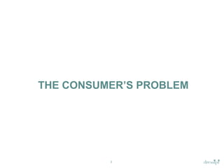 THE  CONSUMER’S  PROBLEM

2

 