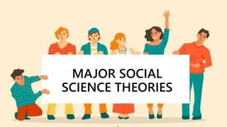 MAJOR SOCIAL
SCIENCE THEORIES
 