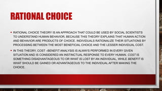 DISS-Q2-W1-RATIONAL-CHOICE theory.pptx... | PPTX
