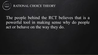 Sensible Rational DISS- RATIONAL CHOICE THEORY .powerpoint | PPTX