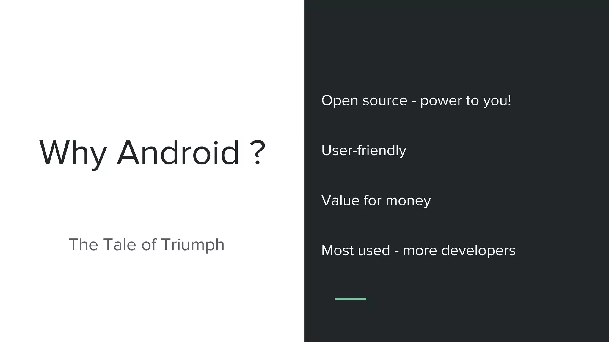 Index
- Why Android ?
- Android security implementations and issues
- Real world Android malwares
- Reversing Android apps
- Structure of an APK
- Analyzing the contents
 