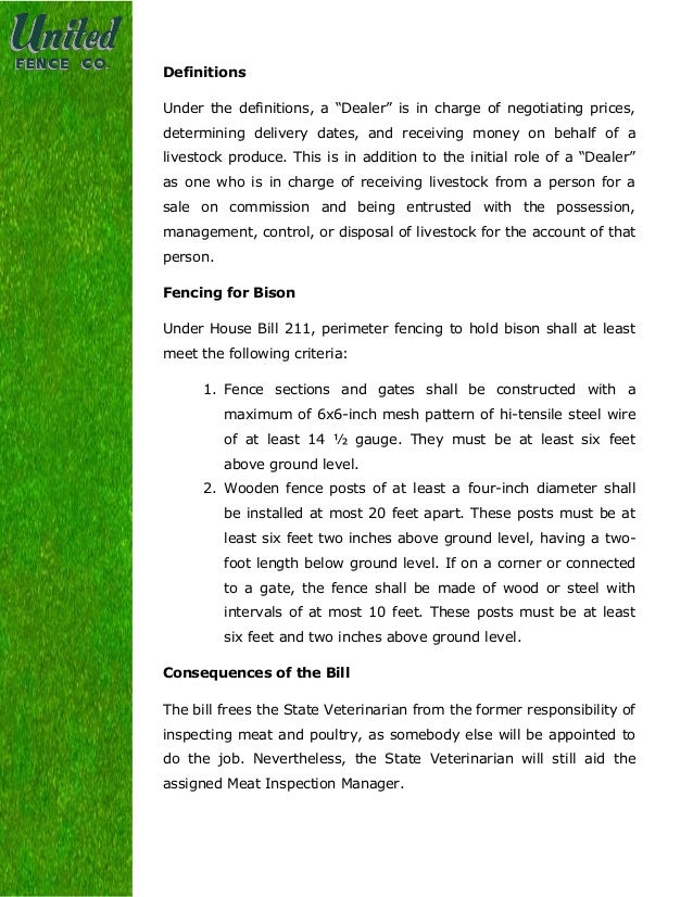 Dissecting House Bill 211 Agricultural Exemption Amendments