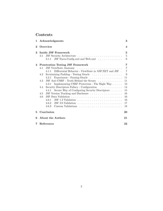 Dissecting Java Server Faces for Penetration Testing | PDF
