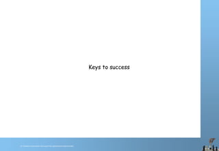© Chawton Innovation Services/Title.ppt/Version/date/initials
Keys to success
 