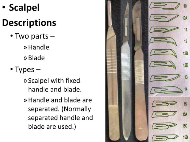 Dissection and instruments | PPTX | First Aid | Injuries